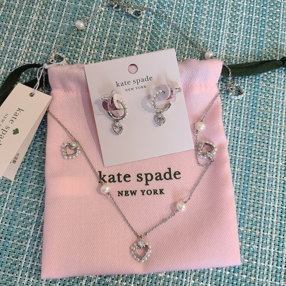 kate spade Jewelry - Set - Kate Spade Shining Spade ♠️ Necklace and Earrings